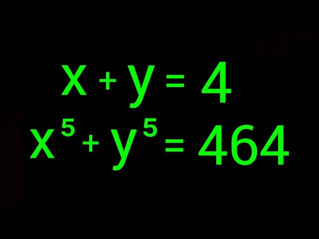 Math Olympiad | A Nice Algebra Problem | How to solve for X and Y in this problem ?