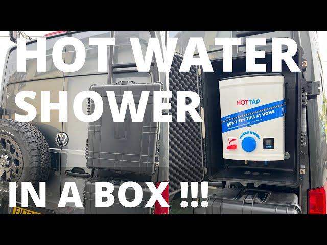 Camper Outside Shower in a box!!! Joolca Hot Water Shower. EP17 VW Camper van.