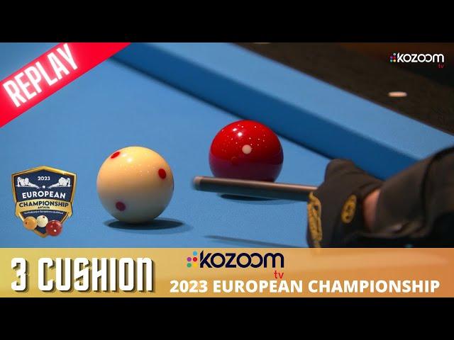 3 Cushion - European Championship 2023  - Dani SANCHEZ vs Ruben LEGAZPI