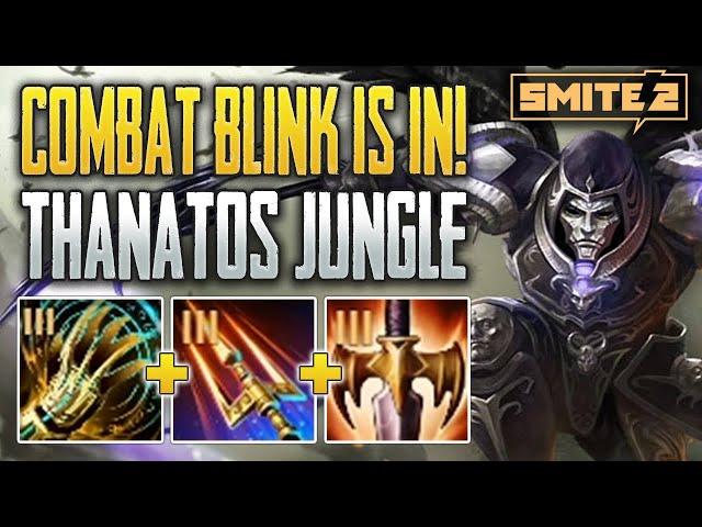 COMBAT BLINK IS HERE! Thanatos Jungle Gameplay (SMITE 2 Alpha)