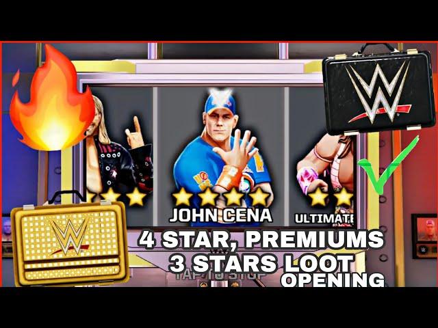 4 STAR LOOTCASE & PREMIUMS & 3 STAR LOOTCASE OPENING  | WWE MAYHEM