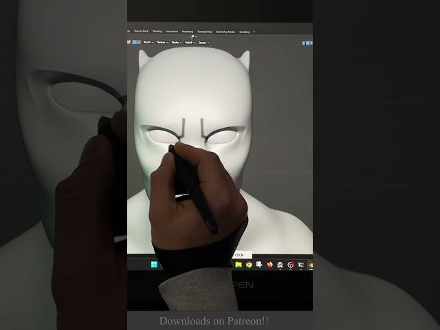 sculpting in blender is soo cool - XP-Pen Artist 22