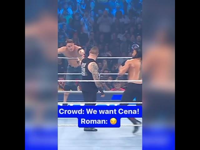 crowd/ we want cana! Roman√ / #wwe #romam #shorts