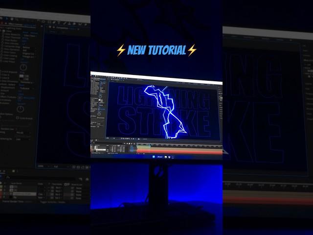 Lightning Strikes Animation. Adobe After Effects Tutorial. #learnaftereffects #adobeaftereffects