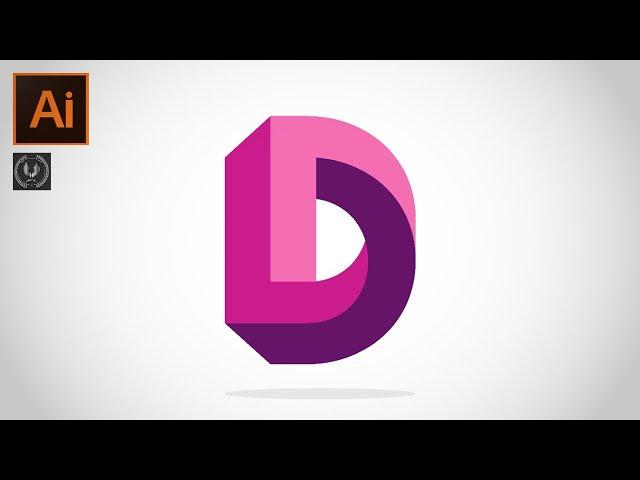 Adobe Illustrator CC tutorial - How to make Text Logo Design  #shorts #illustrator