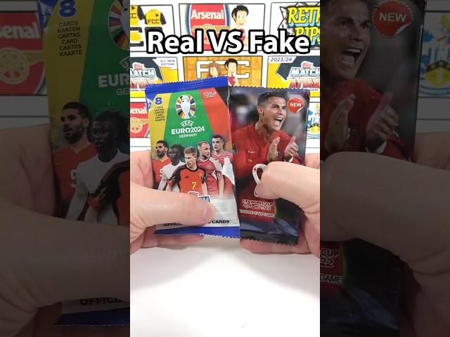 FAKE MATCH ATTAX vs REAL MATCH ATTAX Pack Battle Opening #shorts