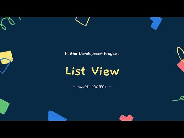 FLUTTER 07 List View (Tutorial Flutter Bahasa Indonesia)