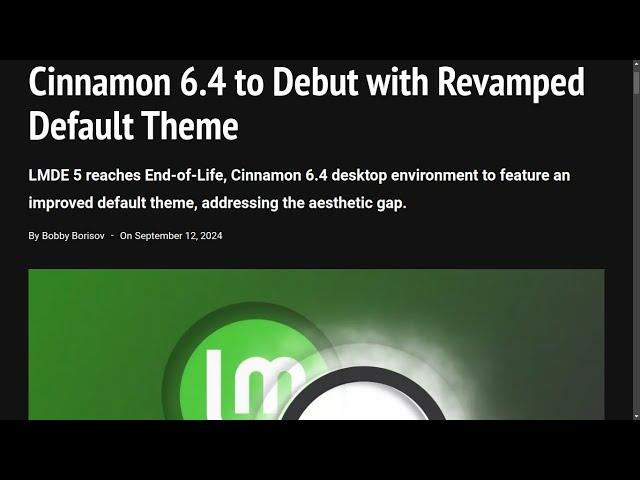 Cinnamon 6.4 to Debut with Revamped Default Theme