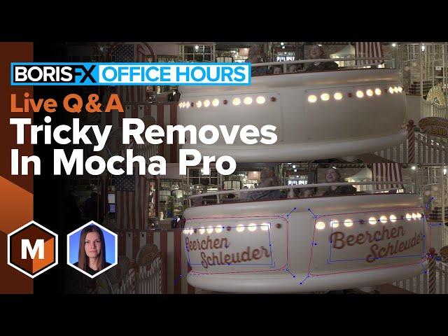 Office Hours 53 : Exploring Remove Module in Mocha Pro [Elizabeth Postol 9 May 2023]