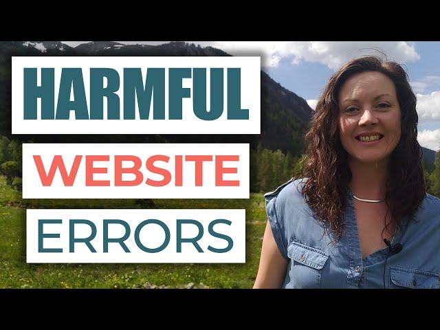 Website errors and issues can damage a website's credibility