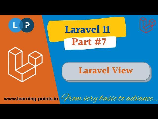 Laravel View | Laravel 11 | Laravel tutorial | Learning Points