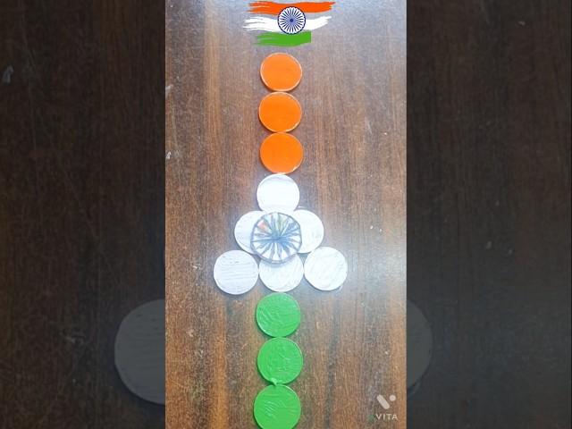 Independence day special painting idea on coin#art #shortsviral #shorts #viral