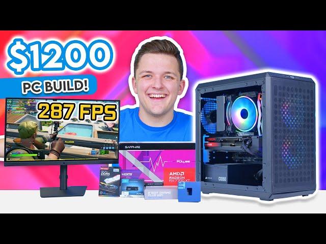 Best $1200 Gaming PC Build 2024!  [Full Build Guide w/ Benchmarks!]