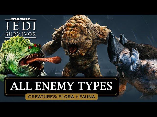 All 'Creatures' Enemy Types + Bosses in Star Wars Jedi Survivor Guide