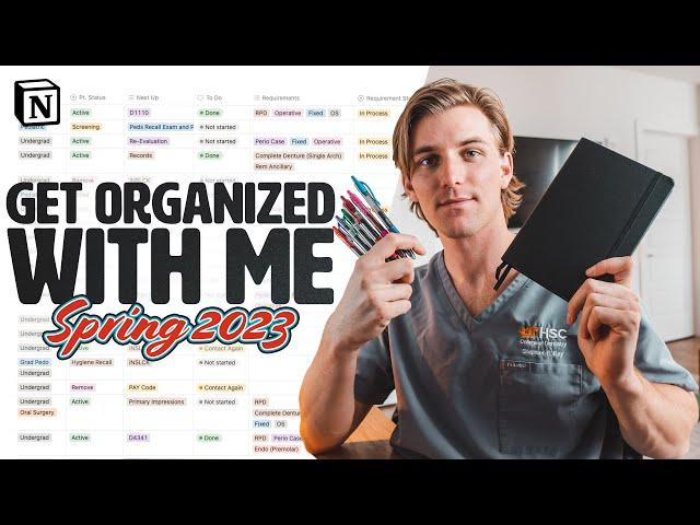 Organizing My Planner and Notion Setup // Dental School Organization System