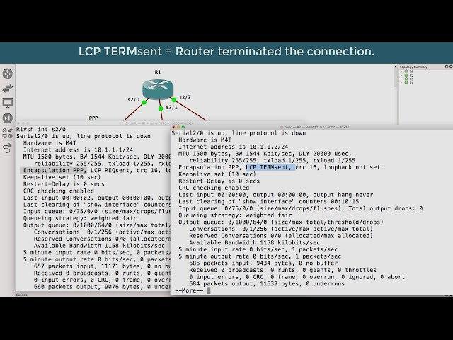 CCNA v3.0 200-125 GNS3 Labs: PPP troubleshooting lab 1 (Part 1). Use debugs to fix the network!