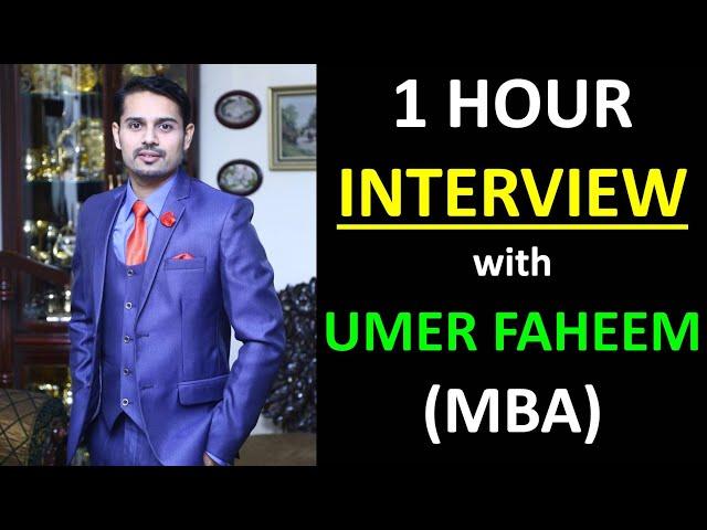 Virtual Show with Umar J Qureshi | Guest: Umer Faheem (MBA) Certified Digital Strategist in Pakistan