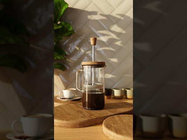 3D modeling a French Press ️ #blender #blender3d #3dart #blendercommunity #3dmodeling #3dmodel #b3d