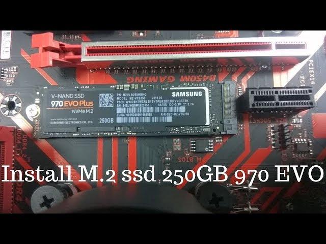 How To Install M 2 250GB 970Evo B450M Gaming Motherboard Read 3500MBs Write 2300MBs | Tech Land