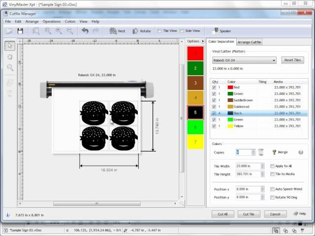 Working with the Cutfile Manager in VinylMaster