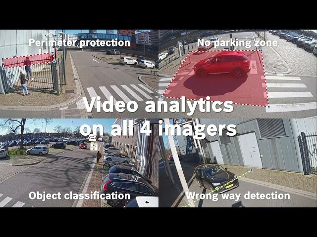 Bosch Security - Multi-imager camera combines multi-directional overviews with actionable insights
