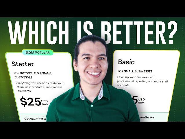 Shopify Starter Plan VS Basic Plan 2024: Complete Comparison