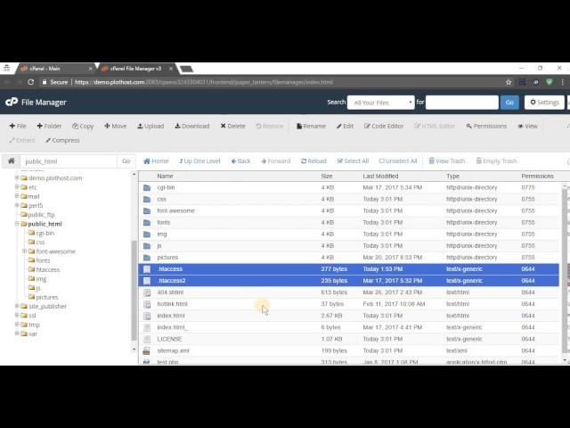 Use cPanel File Manager to compress files/decompress archives