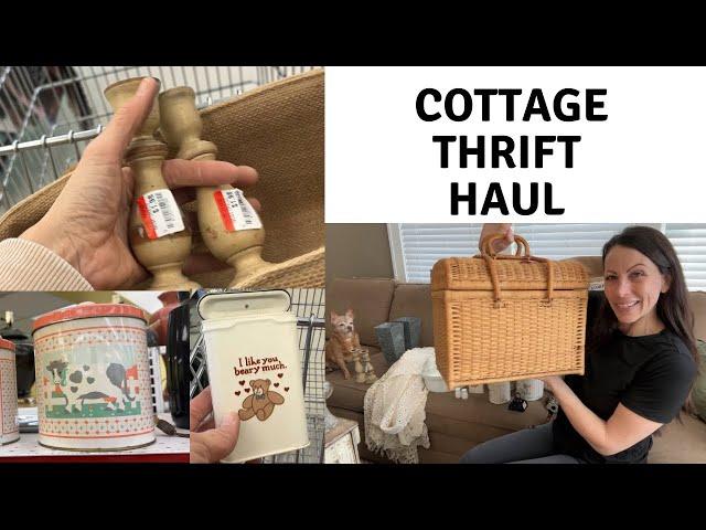 Cottage Thrift Haul | Thrift With Me | Thrifting for Resell in 2024 | Home Decor Thrift Haul