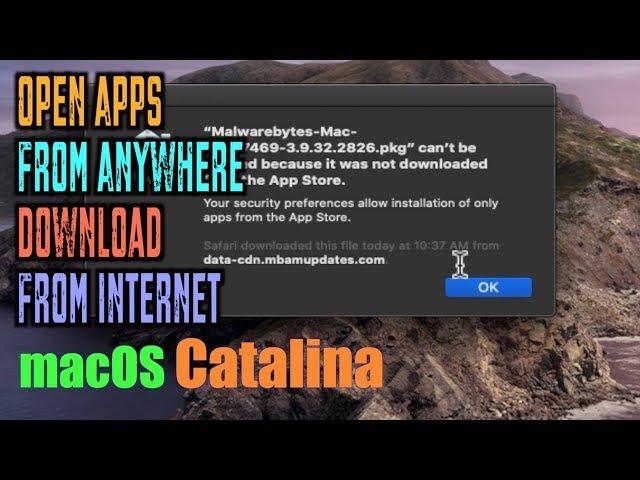 FIX Can't open apps from unidentified developer on macOS Catalina