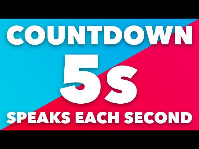 5 Second Timer with Voice Countdown