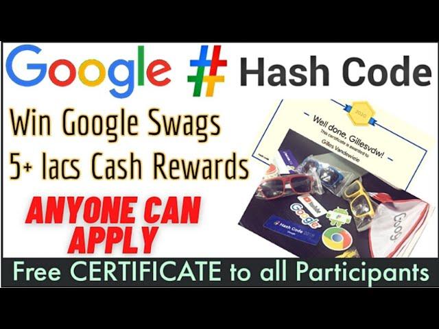 Google Hash Code 2021 | Free Google Swags| Free CERTIFICATE from Google | Google Coding Competition