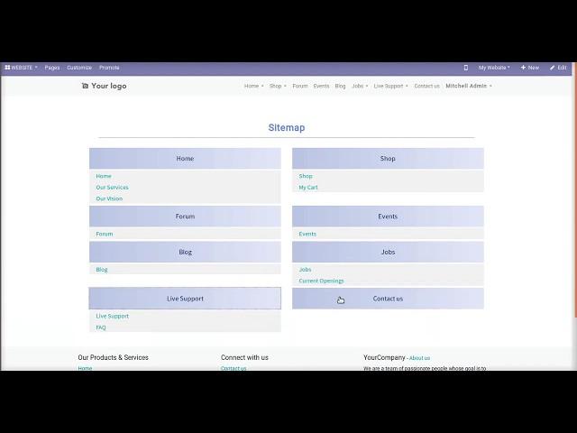 Dynamic Sitemap for Website Pages | Odoo Apps Features #odoo16 #odooapps