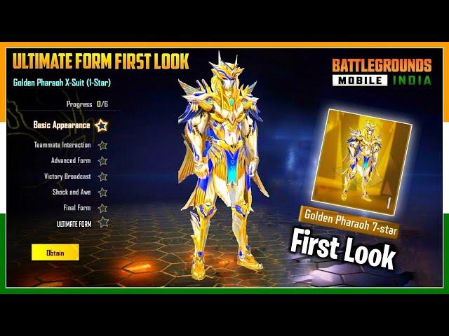 BGMI/PUBGM PHARAOH'S LEVEL 7 ULTIMATE FORM Battlegrounds Mobile India @Priyank1798GC