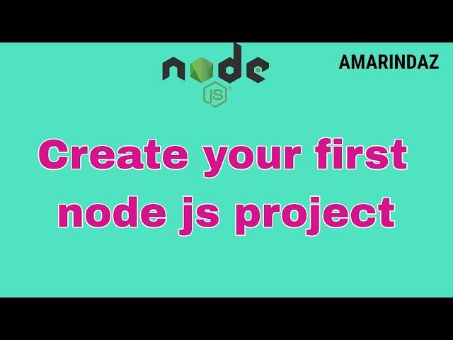 How to create node js project using npm