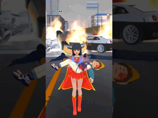 Super girl mio couldn't save yuta  #sakuraschoolsimulator #shorts #tiktok #viral