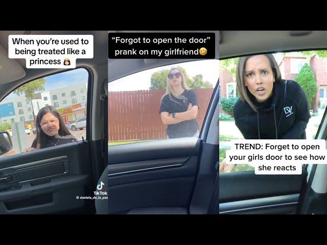 Forgot To Open Girlfriend Door Prank TikTok Compilation