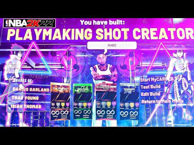 NBA 2K22 *RARE* playshot BEST GUARD BUILD current gen INSANE