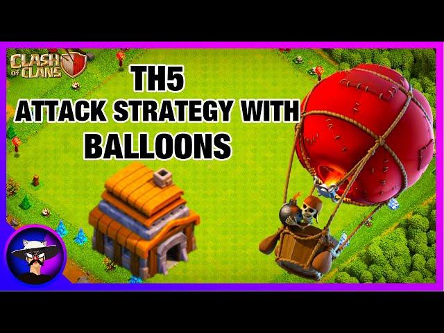 BEST TH5 BALLOON ATTACK STRATEGY (2021) | BEST TOWN HALL 5 ATTACK STRATEGIES | Clash of Clans