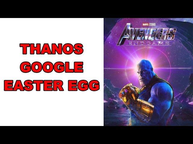 Thanos Google Easter Egg with Avengers EndGame   Google Magic Trick