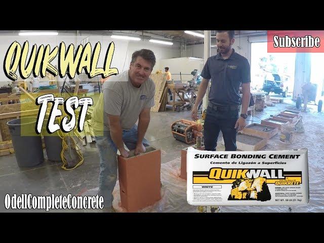 Building a Block wall with Quikrete Quikwall Mortar-less Joints