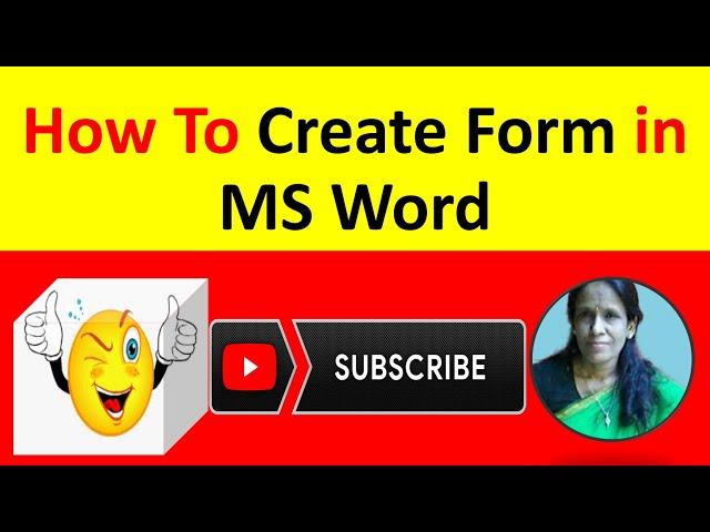 How To Create Form in MS Word |RATAN AGARWAL IT INFORMER