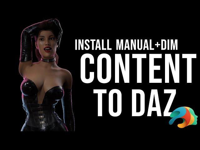 Problems Installing Content to Daz How To Tutorial