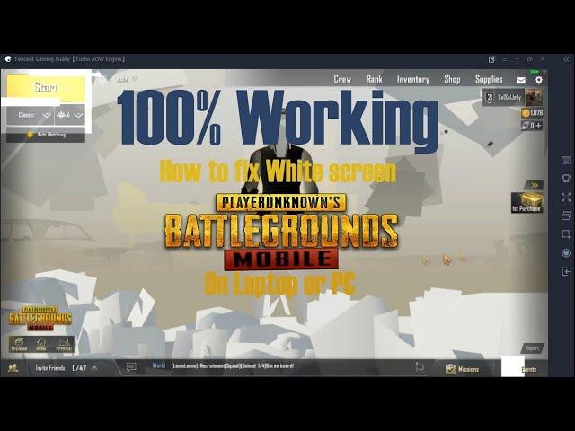 How to fix PUBG Mobile white screen glitch in Tencent Gaming Buddy. [Quick Steps]