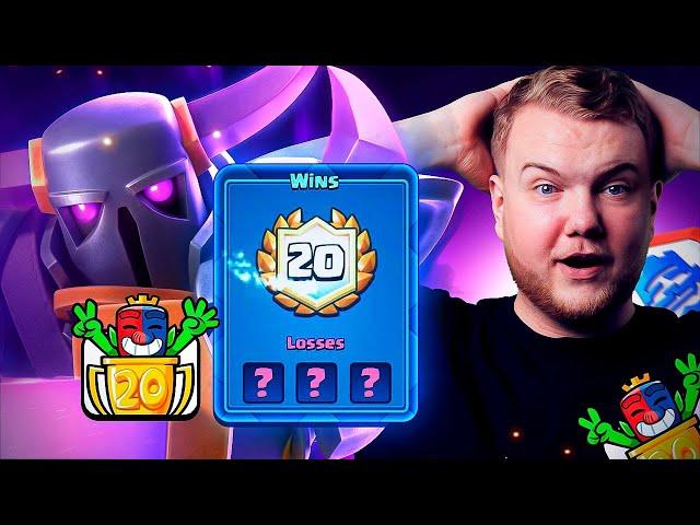 NO SKILL 20 WIN CHALLENGE DECK IN CLASH ROYALE!