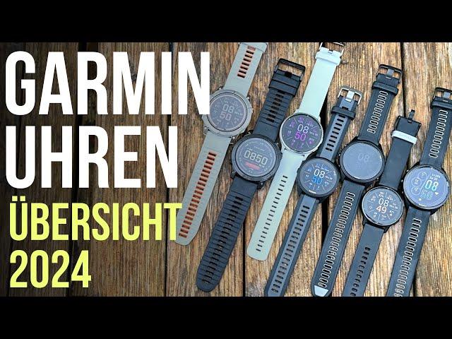 Garmin Sportuhren im Vergleich 2024!  Fenix Forerunner Venu Vivoactive Instinct und mehr