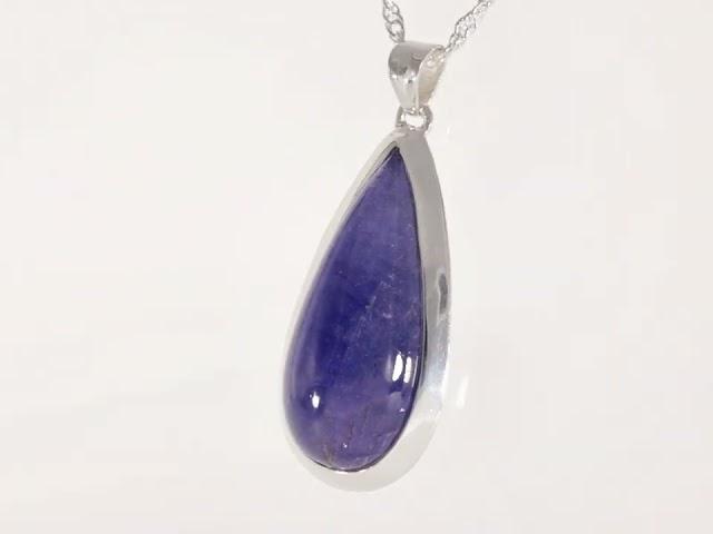 Tanzanite Gem Silver Pendant