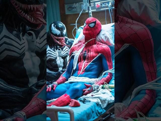 spiderman and venom both friends are  fighting with thanos  Avengers vs DC #marvel #avengers #dc