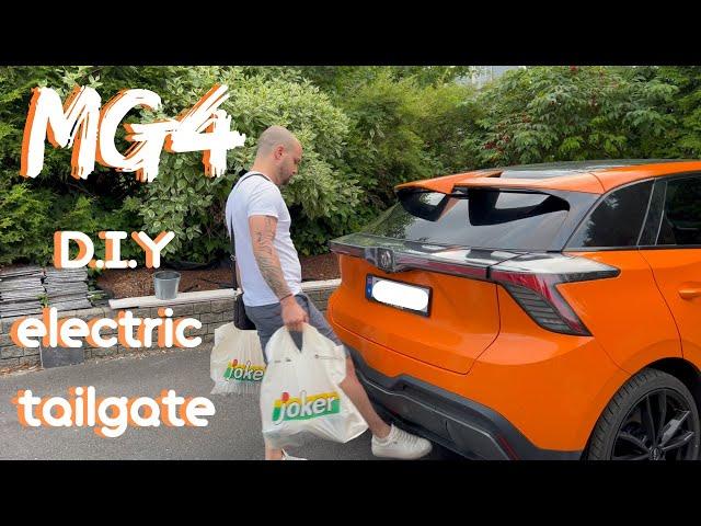 MG4 gets electric tailgate.How to do it your self in detail plus safety test!!