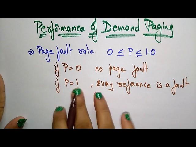 Demand Paging | Performance | OS | Lec-23 | Bhanu Priya