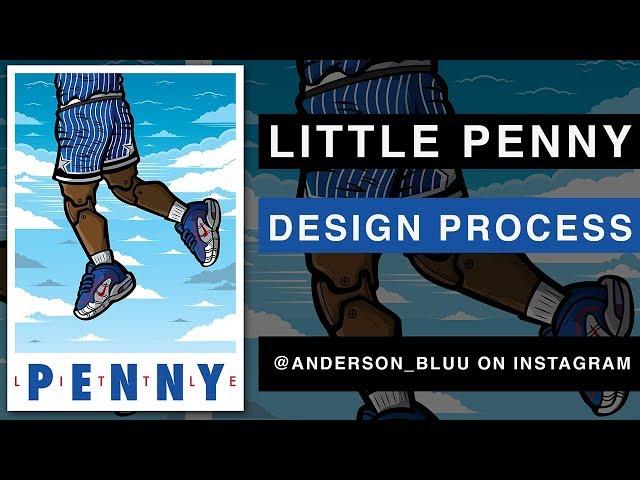 Little Penny Sneaker Art Process Video With Anderson Bluu